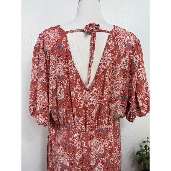Maurices Womens Asymmetrical Hem Floral Maxi Dress Size XXL Boho Festival Soft - Picture 8 of 15
